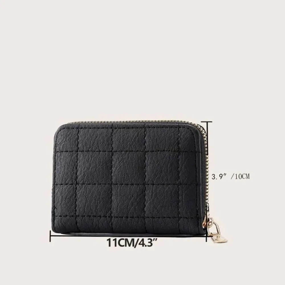 Credit Card Wallet, Zipper Card Cases Holder for Women